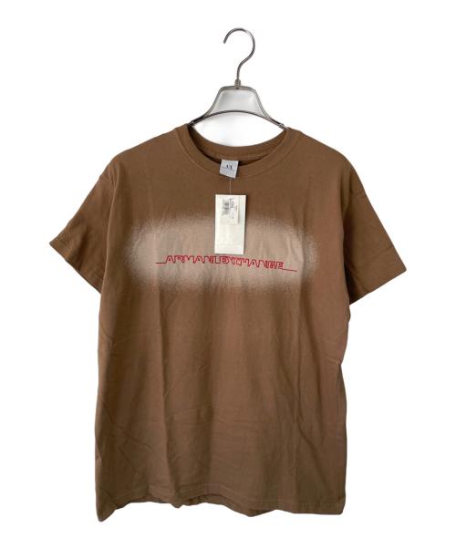 ARMANI EXCHANGE（アルマーニ エクスチェンジ）ARMANI EXCHANGE (アルマーニ エクスチェンジ) 半袖カットソー ブラウン サイズ:Lの古着・服飾アイテム
