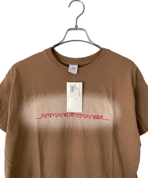ARMANI EXCHANGE（アルマーニ エクスチェンジ）ARMANI EXCHANGE (アルマーニ エクスチェンジ) 半袖カットソー ブラウン サイズ:Lの古着・服飾アイテム