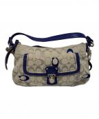 COACHコーチ）の古着「2WAYショルダーバッグ」｜ブルー×グレー