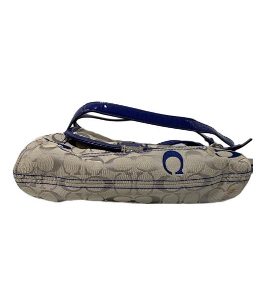 COACH（コーチ）COACH (コーチ) 2WAYショルダーバッグ ブルー×グレーの古着・服飾アイテム