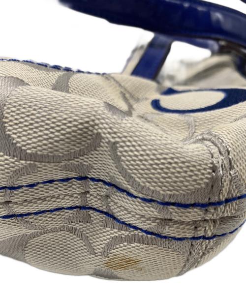 COACH（コーチ）COACH (コーチ) 2WAYショルダーバッグ ブルー×グレーの古着・服飾アイテム