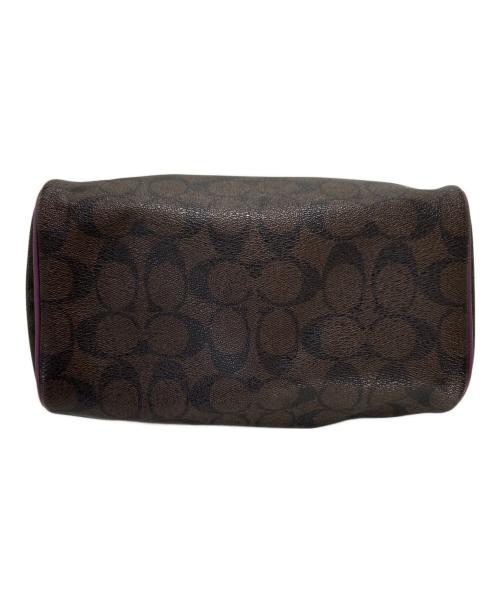 COACH（コーチ）COACH (コーチ) 2WAYショルダーバッグ ブラウン×パープルの古着・服飾アイテム