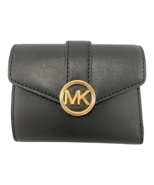 MICHAEL KORS（マイケル・コース）MICHAEL KORS (マイケル・コース) 2つ折り財布 ブラックの古着・服飾アイテム
