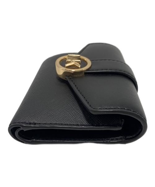 MICHAEL KORS（マイケル・コース）MICHAEL KORS (マイケル・コース) 2つ折り財布 ブラックの古着・服飾アイテム