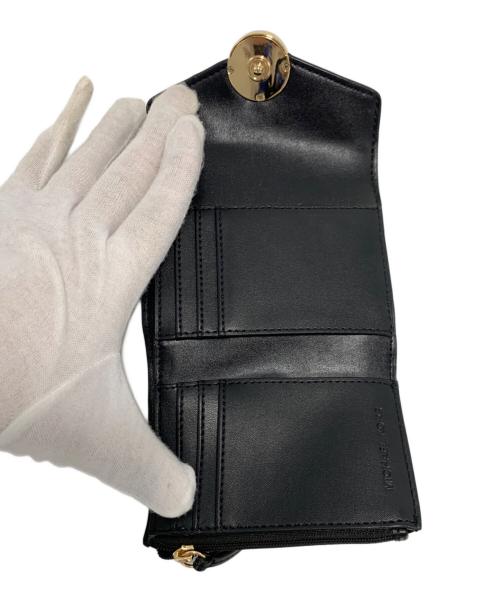 MICHAEL KORS（マイケル・コース）MICHAEL KORS (マイケル・コース) 2つ折り財布 ブラックの古着・服飾アイテム
