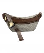 MICHAEL KORSマイケル・コース）の古着「ボディバッグ」｜ブラウン×ホワイト