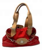 Vivienne Westwoodヴィヴィアンウエストウッド）の古着「ハンドバッグ」｜レッド×ベージュ