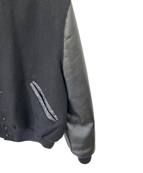 DeLong（-）DELONG (-) 切替レザースタジャン ブラック サイズ:48の古着・服飾アイテム