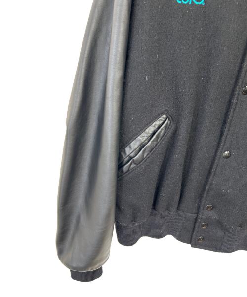 DeLong（-）DELONG (-) 切替レザースタジャン ブラック サイズ:48の古着・服飾アイテム