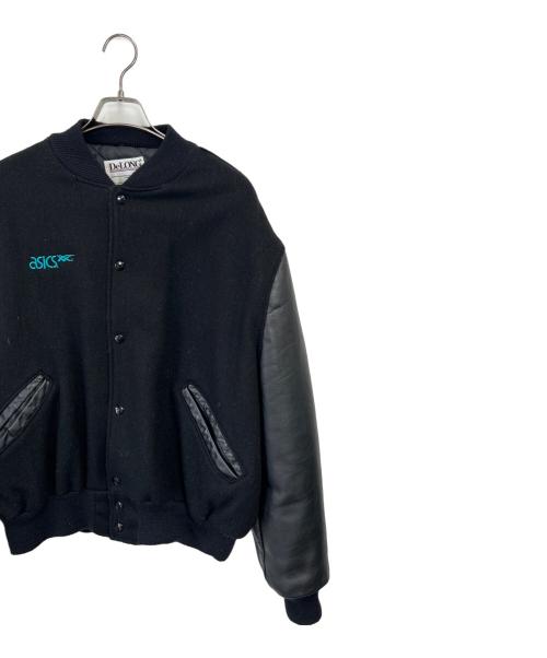 DeLong（-）DELONG (-) 切替レザースタジャン ブラック サイズ:48の古着・服飾アイテム
