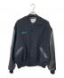 DELONG（-）の古着「切替レザースタジャン」｜ブラック
