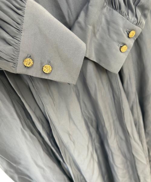 HER LIP TO（ハーリップトゥ）HER LIP TO (ハーリップトゥ) 長袖ワンピース ブルー サイズ:Sの古着・服飾アイテム