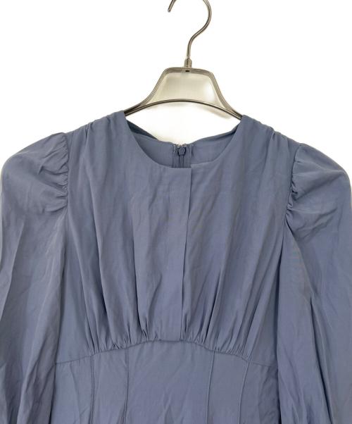 HER LIP TO（ハーリップトゥ）HER LIP TO (ハーリップトゥ) 長袖ワンピース ブルー サイズ:Sの古着・服飾アイテム