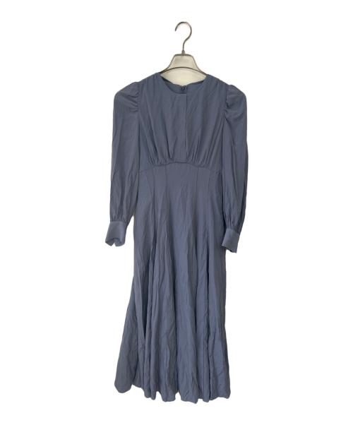 HER LIP TO（ハーリップトゥ）HER LIP TO (ハーリップトゥ) 長袖ワンピース ブルー サイズ:Sの古着・服飾アイテム
