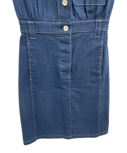 PRADA（プラダ）PRADA (プラダ) ノースリーブワンピース ブルー サイズ:38の古着・服飾アイテム