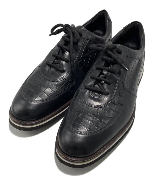 LANVIN（ランバン）LANVIN (ランバン) 型押しシューズ ブラック サイズ:26.5の古着・服飾アイテム