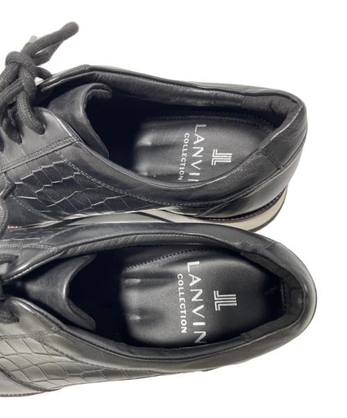 LANVIN（ランバン）LANVIN (ランバン) 型押しシューズ ブラック サイズ:26.5の古着・服飾アイテム