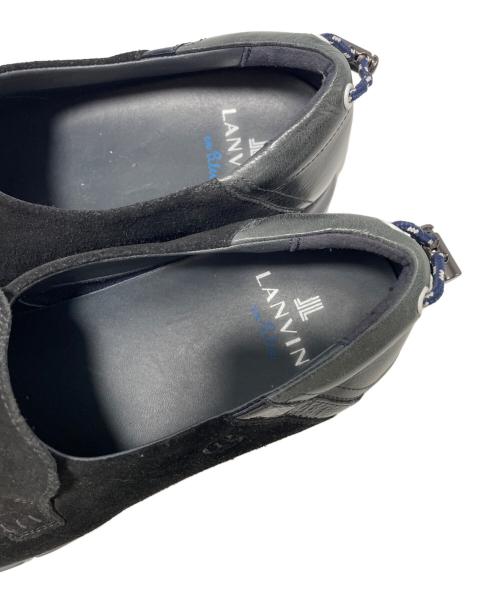 LANVIN en Bleu（ランバンオンブルー）LANVIN en Bleu (ランバンオンブルー) スリッポン ブラック サイズ:26.5の古着・服飾アイテム