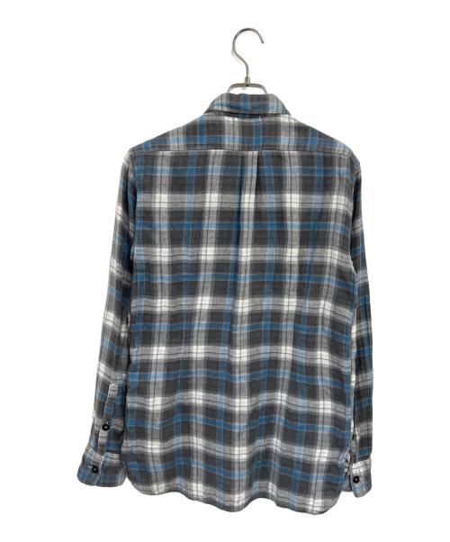 STONE ISLAND（ストーンアイランド）STONE ISLAND (ストーンアイランド) 長袖シャツ ブルー×グレー サイズ:Mの古着・服飾アイテム