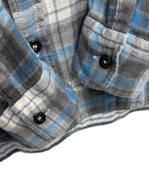 STONE ISLAND（ストーンアイランド）STONE ISLAND (ストーンアイランド) 長袖シャツ ブルー×グレー サイズ:Mの古着・服飾アイテム