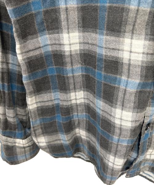 STONE ISLAND（ストーンアイランド）STONE ISLAND (ストーンアイランド) 長袖シャツ ブルー×グレー サイズ:Mの古着・服飾アイテム