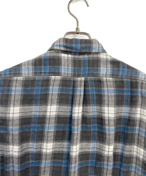 STONE ISLAND（ストーンアイランド）STONE ISLAND (ストーンアイランド) 長袖シャツ ブルー×グレー サイズ:Mの古着・服飾アイテム