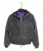 PSYCHO NATIONサイコネーション）の古着「リバーシブルジャケット」｜パープル×グレー