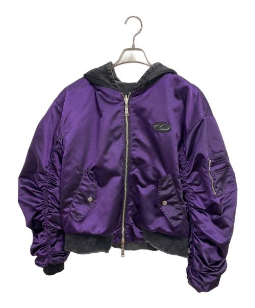 PSYCHO NATION（サイコネーション）PSYCHO NATION (サイコネーション) リバーシブルジャケット パープル×グレー サイズ:44の古着・服飾アイテム