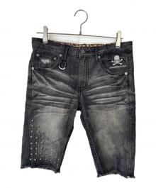 Roen×SEMANTIC DESIGN（ロエン×セマンティックデザイン）の古着「デニムハーフパンツ」｜ブラック