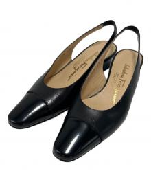 Salvatore Ferragamo（サルヴァトーレ フェラガモ）の古着「パンプス」｜ブラック
