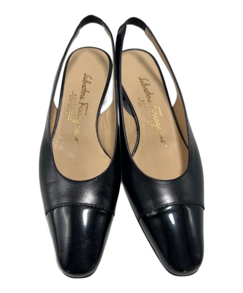 Salvatore Ferragamo（サルヴァトーレ フェラガモ）Salvatore Ferragamo (サルヴァトーレ フェラガモ) パンプス ブラック サイズ:5 1/2の古着・服飾アイテム