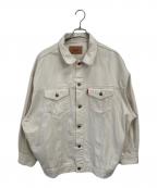 UNGRIDアングリッド）の古着「ビッグシルエットデニムジャケット」｜アイボリー