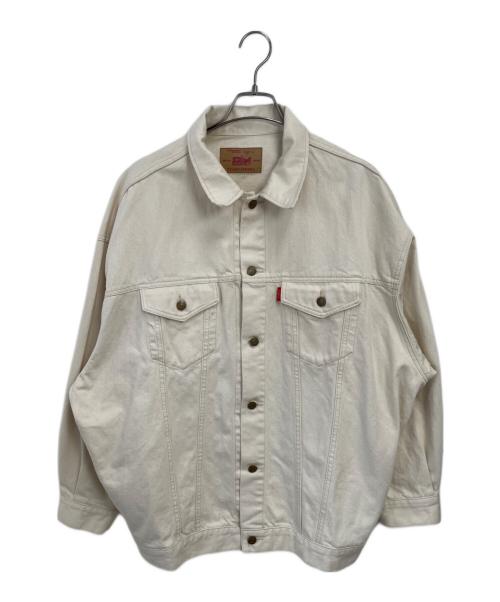 UNGRID（アングリッド）UNGRID (アングリッド) ビッグシルエットデニムジャケット アイボリー サイズ:Fの古着・服飾アイテム