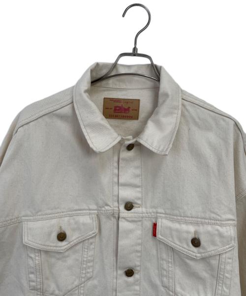 UNGRID（アングリッド）UNGRID (アングリッド) ビッグシルエットデニムジャケット アイボリー サイズ:Fの古着・服飾アイテム