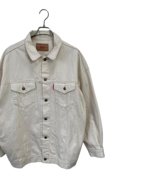 UNGRID（アングリッド）UNGRID (アングリッド) ビッグシルエットデニムジャケット アイボリー サイズ:Fの古着・服飾アイテム