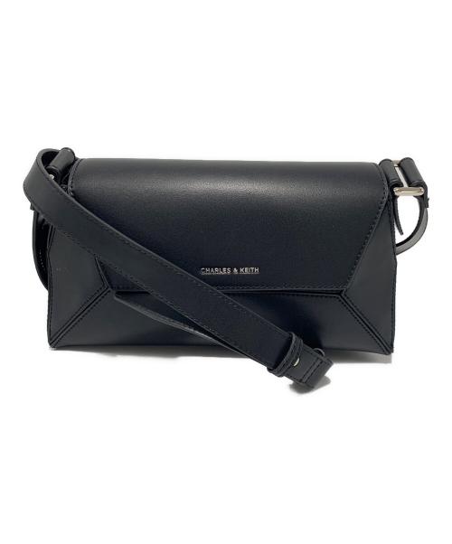 CHARLES & KEITH（チャールズアンドキース）CHARLES & KEITH (チャールズアンドキース) ジオメトリックショルダーバッグ ブラックの古着・服飾アイテム