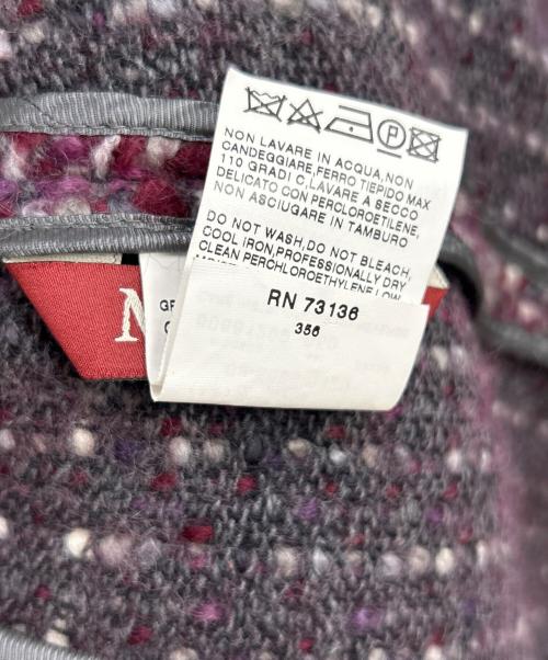 Max Mara Studio（マックスマーラ ストゥディオ）Max Mara Studio (マックスマーラ ストゥディオ) コート パープル サイズ:NL32の古着・服飾アイテム