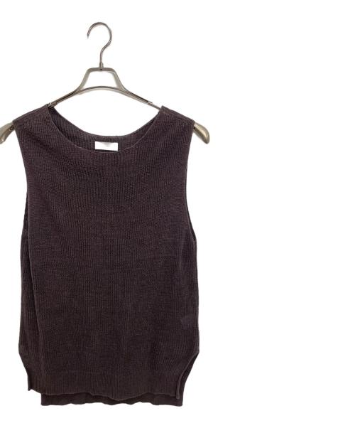 KAGURE（カグレ）KAGURE (カグレ) ニットベスト ブラウン サイズ:Fの古着・服飾アイテム