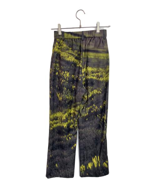 Ameri（アメリ）Ameri (アメリ) タックパンツ グリーン×イエロー サイズ:Sの古着・服飾アイテム