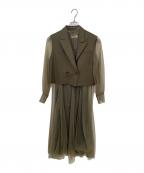 Ameriアメリ）の古着「長袖ワンピース」｜オリーブ