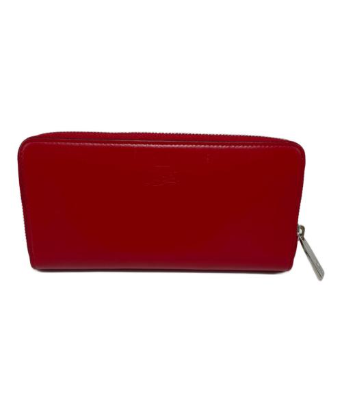 Christian Louboutin（クリスチャン・ルブタン）Christian Louboutin (クリスチャン・ルブタン) ラウンドファスナー財布 レッドの古着・服飾アイテム