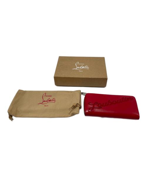 Christian Louboutin（クリスチャン・ルブタン）Christian Louboutin (クリスチャン・ルブタン) ラウンドファスナー財布 レッドの古着・服飾アイテム