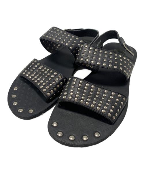 DIRK BIKKEMBERGS（ダークビッケンバーグ）DIRK BIKKEMBERGS (ダークビッケンバーグ) スタッズレザーサンダル ブラック サイズ:SIZE 42の古着・服飾アイテム
