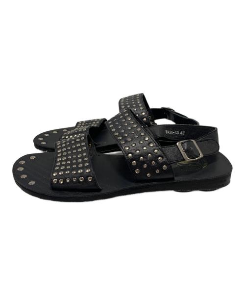 DIRK BIKKEMBERGS（ダークビッケンバーグ）DIRK BIKKEMBERGS (ダークビッケンバーグ) スタッズレザーサンダル ブラック サイズ:SIZE 42の古着・服飾アイテム