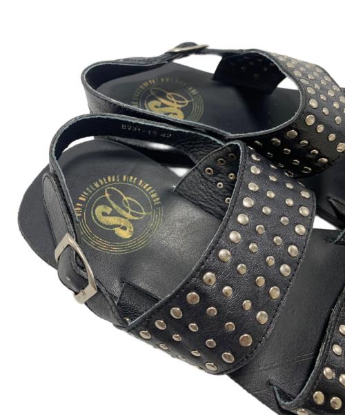 DIRK BIKKEMBERGS（ダークビッケンバーグ）DIRK BIKKEMBERGS (ダークビッケンバーグ) スタッズレザーサンダル ブラック サイズ:SIZE 42の古着・服飾アイテム