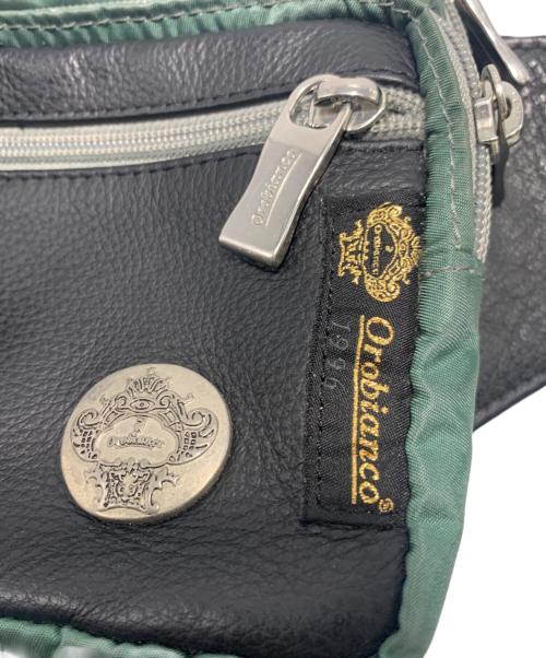 Orobianco（オロビアンコ）Orobianco (オロビアンコ) ボディーバッグ ブラック×グリーンの古着・服飾アイテム