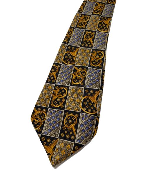 CELINE（セリーヌ）CELINE (セリーヌ) ネクタイ ブラック×ゴールド サイズ:-の古着・服飾アイテム