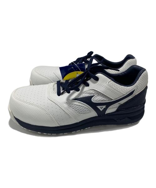 MIZUNO（ミズノ）MIZUNO (ミズノ) 安全靴 ホワイト×ネイビー サイズ:24cm 未使用品の古着・服飾アイテム