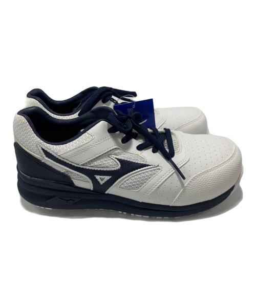 MIZUNO（ミズノ）MIZUNO (ミズノ) 安全靴 ホワイト×ネイビー サイズ:24cm 未使用品の古着・服飾アイテム