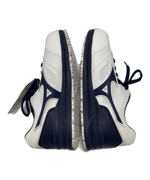 MIZUNO（ミズノ）MIZUNO (ミズノ) 安全靴 ホワイト×ネイビー サイズ:24cm 未使用品の古着・服飾アイテム